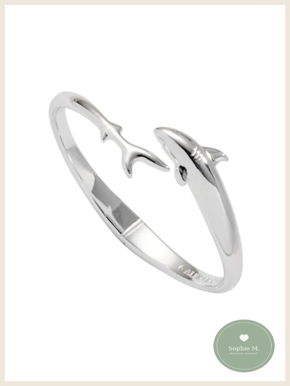 Shark Charm Cuff Bracelet